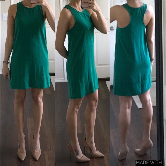 Leith Dresses & Skirts - Leith emerald green racerback shift sheath dress